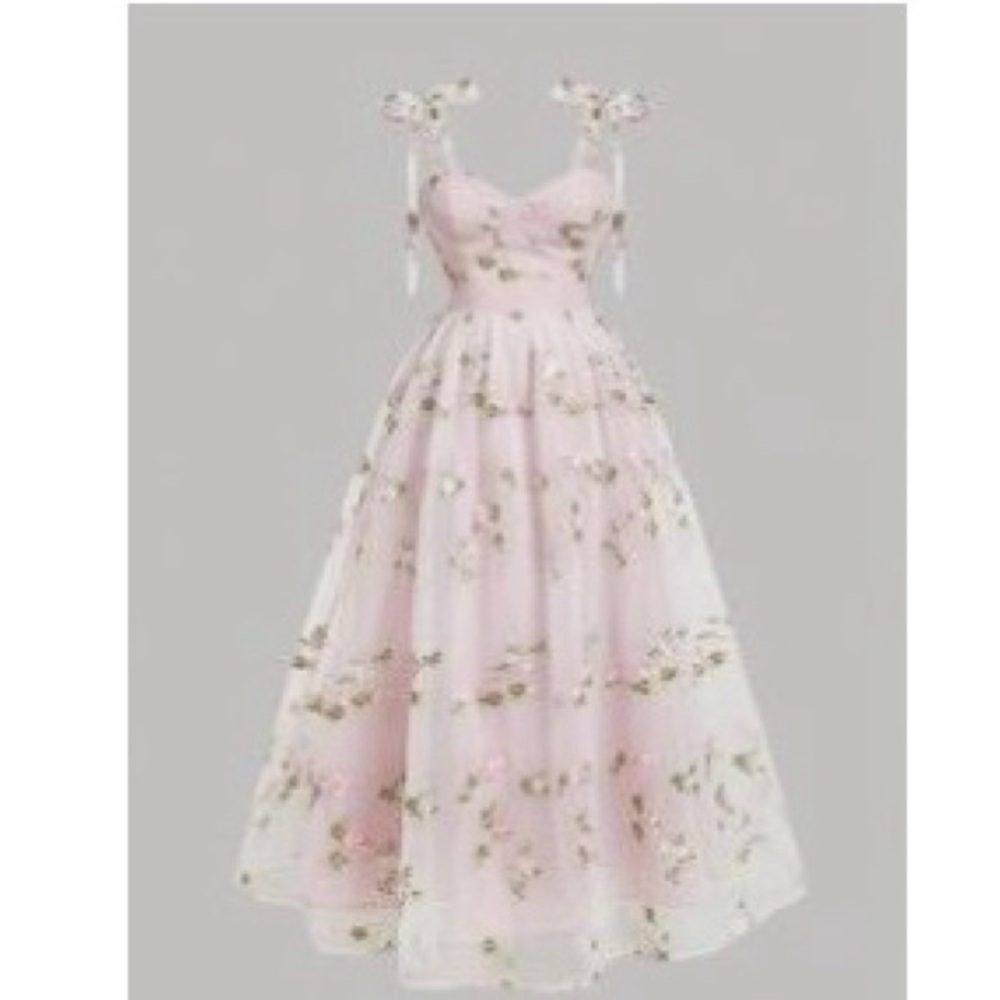 SHEIN Pink Floral Dress